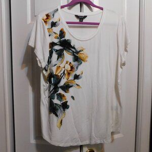 Vera Wang Yellow Rose Top Sz XL